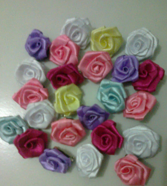 Cara Membuat Bros Bunga Mawar Dari Pita Satin